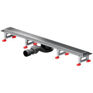 Душевой лоток AM.PM MasterFlow 80 W01SC-P11-080-01SB с решеткой Хром матовый Cut Gradient